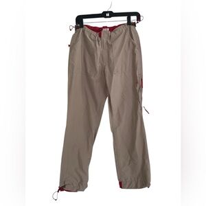 Vintage Y2K American Eagle Flight Tan And‎ Red Cargo Pants Size 8